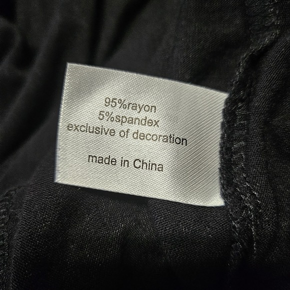 Lane Bryant Black Lace Trim Long Sleeve Top Sz 18/20 Y2K Witchy Dark Romantic - Picture 7 of 8